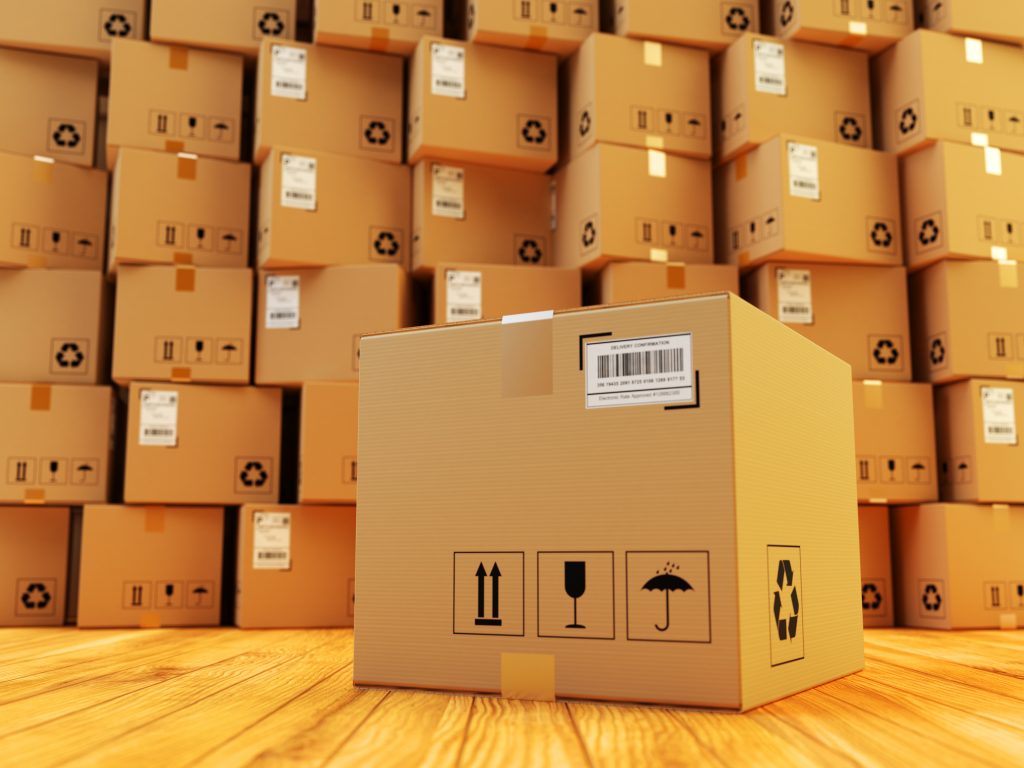boxes ready for logistical solutions