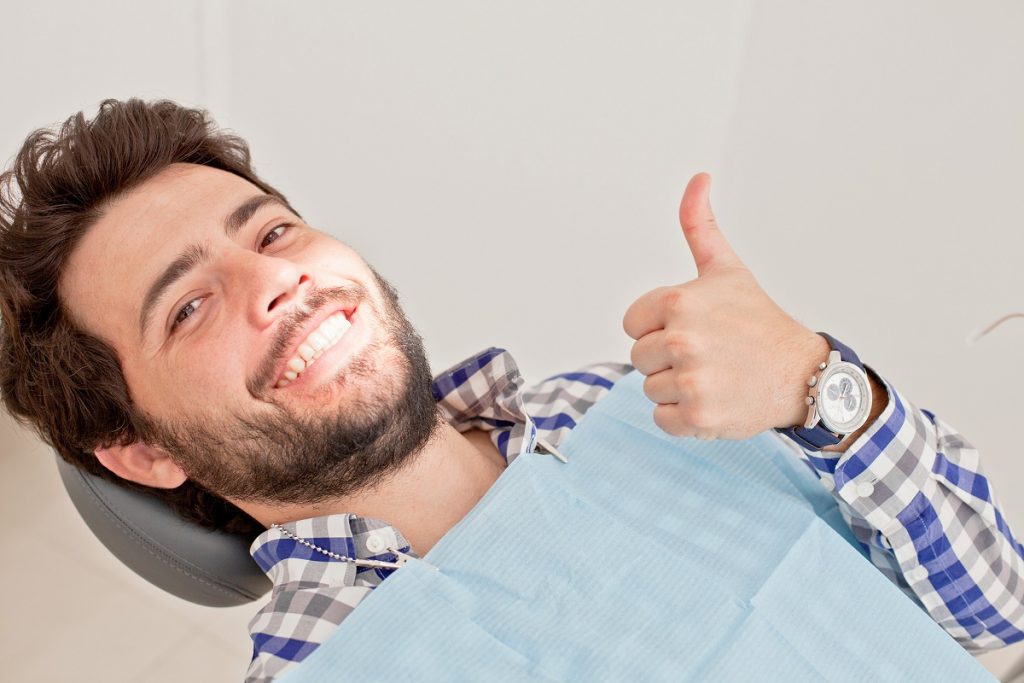 Diabetic person about to have a dental treatment