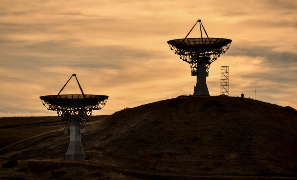 satellite in a desert