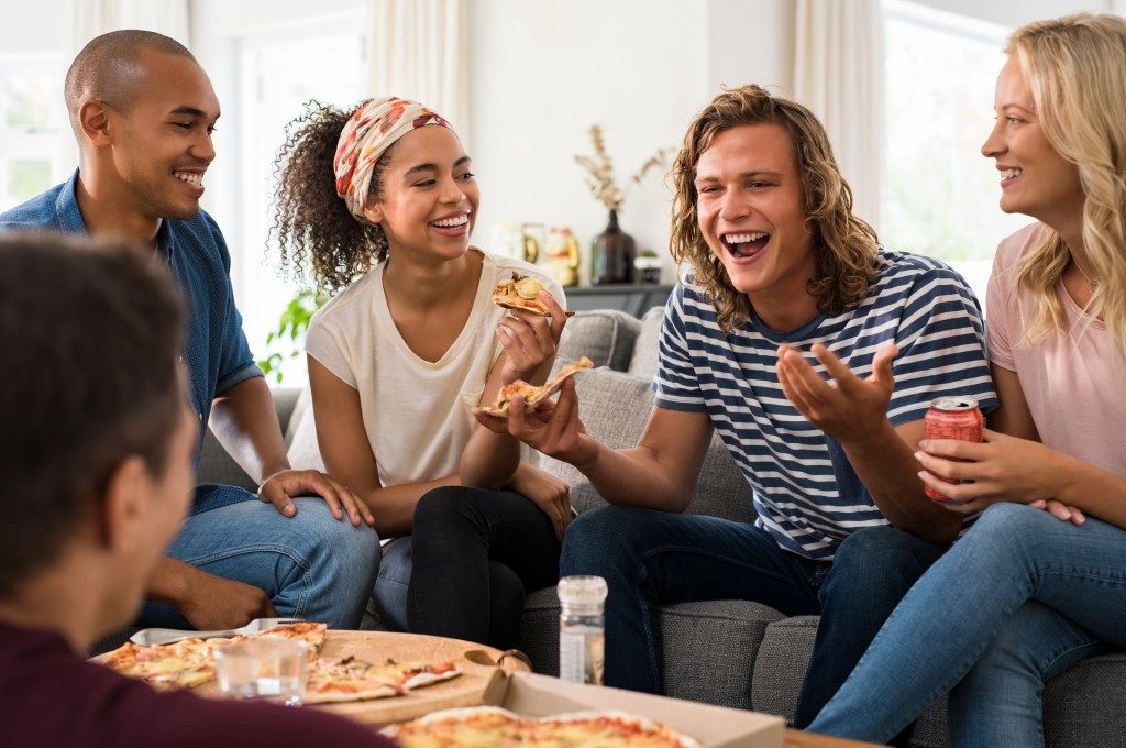 Friends hanging out