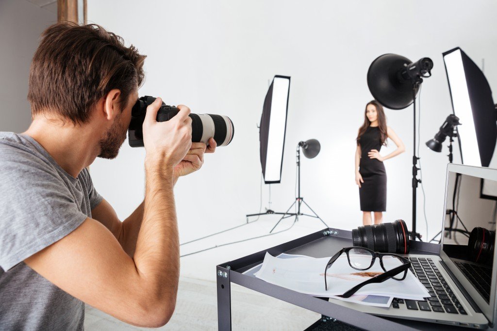 photographer during a photoshoot