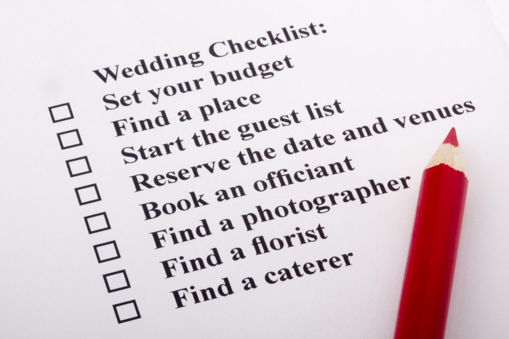 wedding checklist